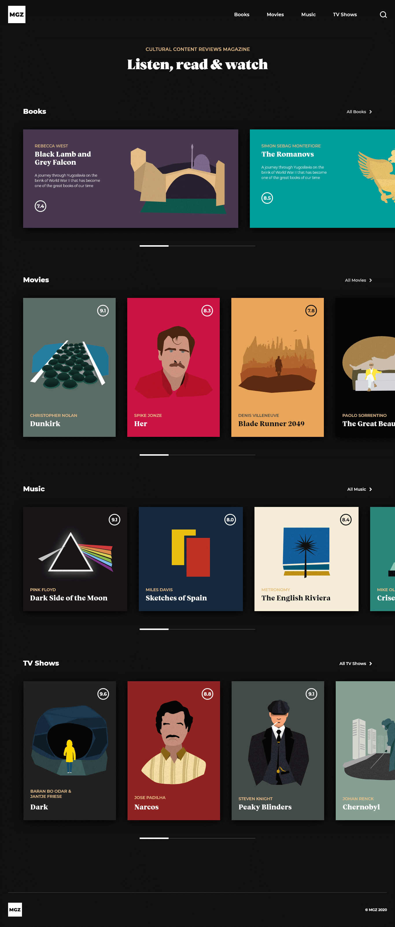 Home Page screenshot